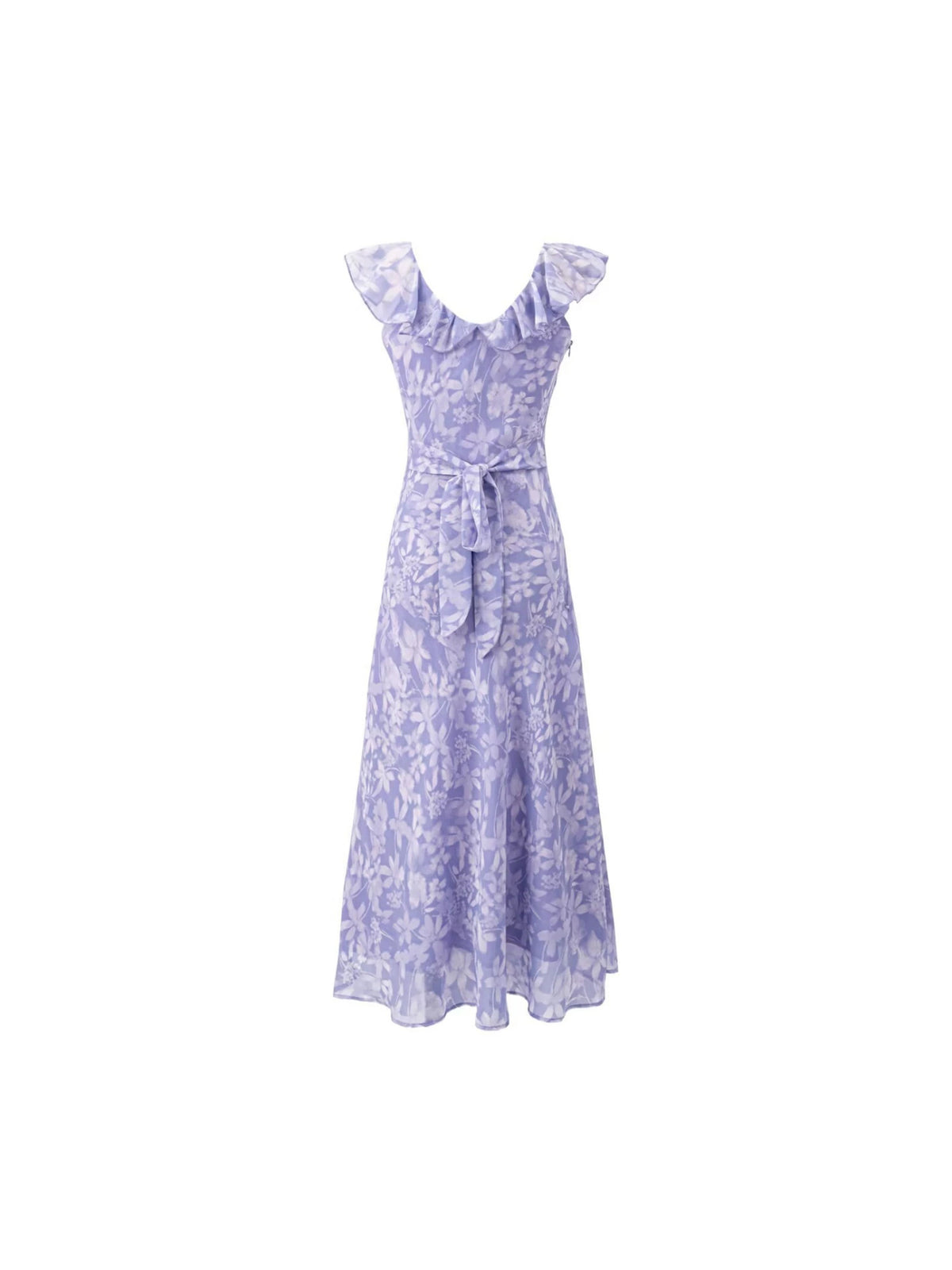 Floral Print Chiffon Dress