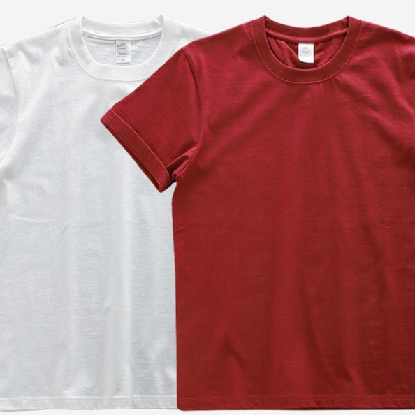 Heavyweight Pure Cotton Short-Sleeve T-Shirt